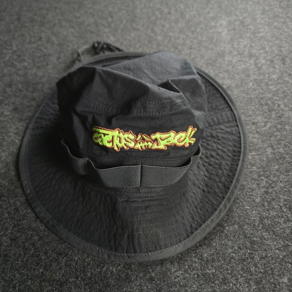 Nike Travis Scott Cactus Jack Apex Bucket Hat Black Coachella Embroidered Mens M